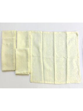 Jaclyn Smith Ivory Damask Napkins Set of 6 18x18 Elegant